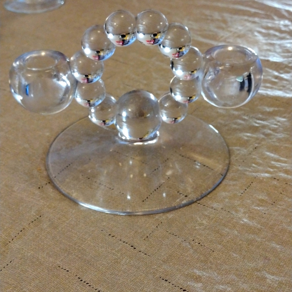 Candlewick double candleholder